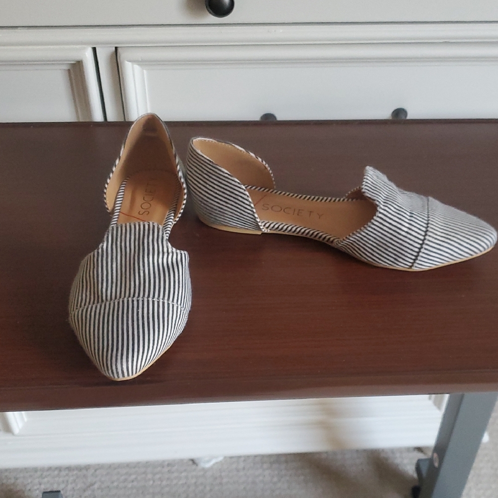 Sole Society Women's Striped Flats